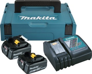 Zestaw zasilający 2 akumulatory BL1850B, Li-ion 18V 5,0Ah + ładowarka DC18RC, MAKPAC Makita [197624-2]