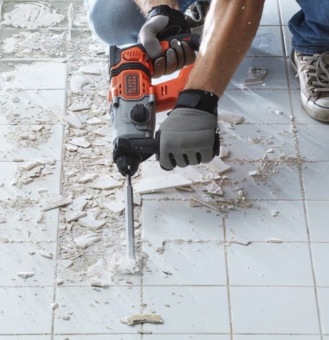 Akumulatorowa młotowiertarka SDS+, 18 V, Black+Decker [BCD900B-XJ]