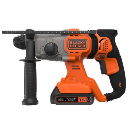 Akumulatorowa młotowiertarka SDS+, 18V, 2x2,5Ah Black+Decker [BCD900E2K-QW]