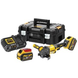 Akumulatorowa szlifierka kątowa FlexVolt 125 mm, 54V Li-Ion, 2 x 6,0 Ah, TSTAK, DeWALT [DCG418T2-QW]