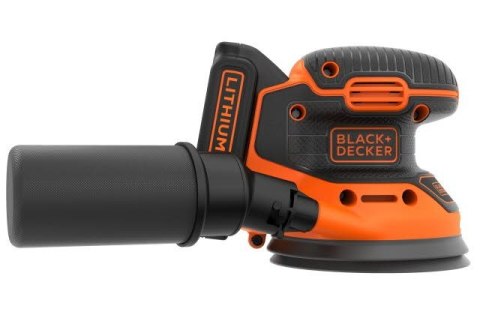 Akumulatorowa szlifierka mimośrodowa 125mm, 18 V, 1x1,5 Ah, Black+Decker [BDCROS18-QW]