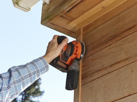 Akumulatorowa szlifierka mimośrodowa 125mm, 18 V, Black+Decker [BDCROS18N-XJ]