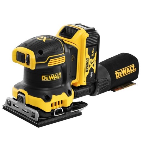 Akumulatorowa szlifierka oscylacyjna 18 V XR, 2 x 5,0 Ah, DeWalt [DCW200P2-QW]
