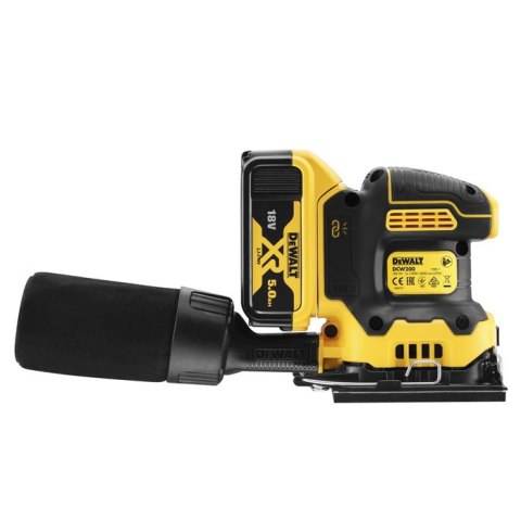 Akumulatorowa szlifierka oscylacyjna 18 V XR, 2 x 5,0 Ah, DeWalt [DCW200P2-QW]