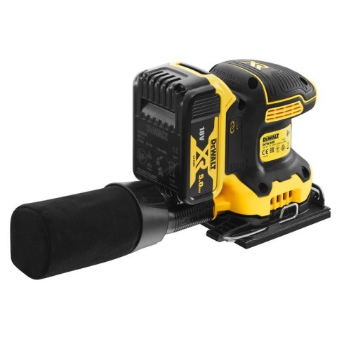 Akumulatorowa szlifierka oscylacyjna 18 V XR, 2 x 5,0 Ah, DeWalt [DCW200P2-QW]