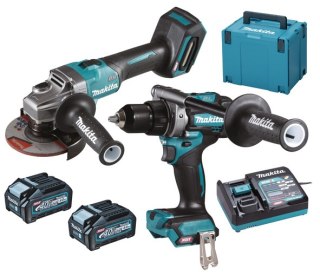 Akumulatorowy zestaw Combo DF001G + GA005G, 40Vmax XGT, 2 x 4.0 Ah, walizka MAKPAC, Makita [DK0124G201]