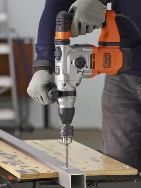 Młotowiertarka SDS+ do wiercenia i podkuwania, 1250W, BLACK+DECKER [BEHS03K-QS]