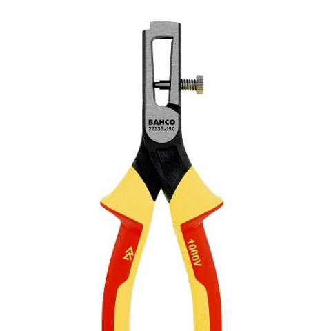 Regulowane szczypce do ściągania izolacji, 0,5-5mm, wielokomponentowe rękojeści VDE, Bahco [2223 S-150]