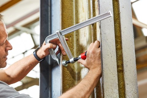 Ścisk śrubowy ślusarski stalowy 600x120 mm, BESSEY [GZ60-12KG]