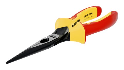Szczypce półokrągłe wydłużone 200mm, rękojeść wielokomponentowa VDE, Bahco [2430 S-200]