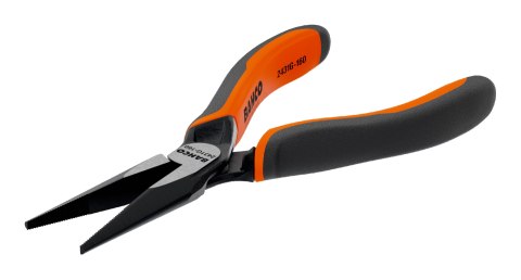 Szczypce półokrągłe wydłużone bez ucinaka 140mm, rękojeść wielokomponentowa, Bahco [2431G-140]