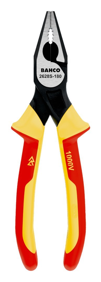 Szczypce uniwersalne kombinerki 200mm, izolacja VDE, Bahco [2628 S-200]