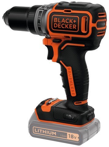 Wiertarko-wkrętarka akumulatorowa Black+Decker [BL186N-XJ] 18V Li-Ion