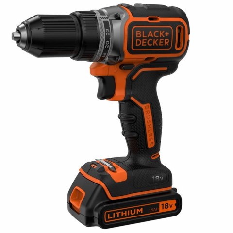 Wiertarko-wkrętarka akumulatorowa Black+Decker [BL186N-XJ] 18V Li-Ion