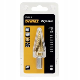 Wiertło stopniowe HSS-TIN do metalu, 4,0 - 22,0mm, EXTREME IMPACT, DeWalt [DT90246-QZ]