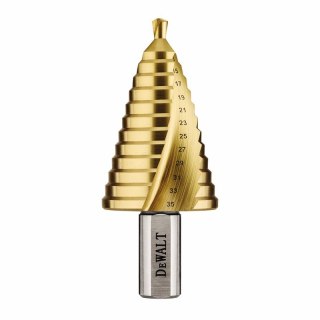 Wiertło stopniowe HSS-TIN do metalu, 5,0 - 35,0mm, EXTREME IMPACT, DeWAlt [DT90247-QZ]