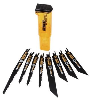 Zestaw 8 szt. różnych brzeszczotów bagnetowych XR Extreme Runtime do piły szablastej Dewalt [DT99551-QZ]