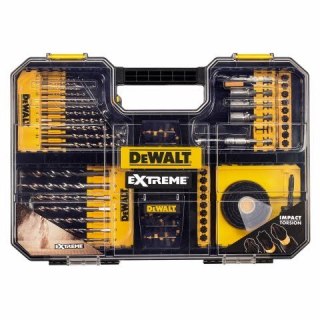 Zestaw akcesoriów 1/4", 100 szt. wierteł, końcówek, nasadek i otwornic DeWALT [DT70620T-QZ]