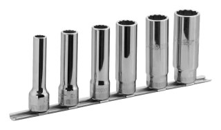 Zestaw długich nasadek 12-kątnych 1/2", 10-22mm - 6szt. [7806MD]