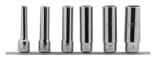 Zestaw długich nasadek 12-kątnych 1/2", 10-22mm - 6szt. [7806MD]