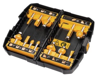Zestaw frezów HM, trzpień 8 mm, 12 szt. DeWalt [DT90016-QZ]