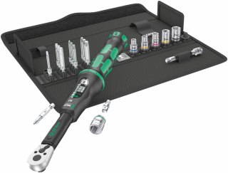 Zestaw narzędzi z kluczem dynamometrycznym 2,5-25Nm, bitami i nasadkami 1/4", Click-Torque A 6 Set 1, 2go Wera [05130110001]