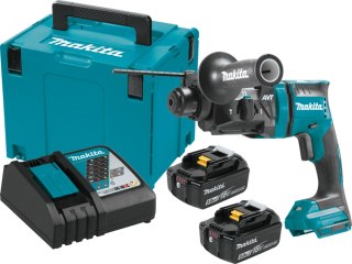 Akumulatorowa młotowiertarka SDS+ 18V 2x5,0Ah w walizce Makita [DHR182RTJ]