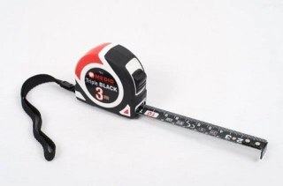 Miara zwijana 3m [MEDID-7163], Triple Black, dwustronna