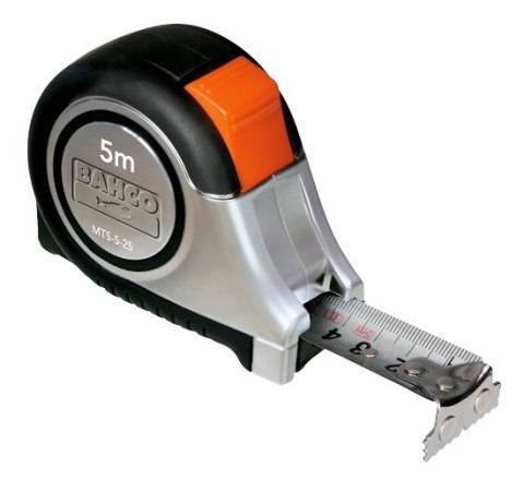 Miara zwijana 5m Bahco [MTS-5-25], dwustronna podziałka