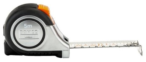 Miara zwijana 5m Bahco [MTS-5-25], dwustronna podziałka