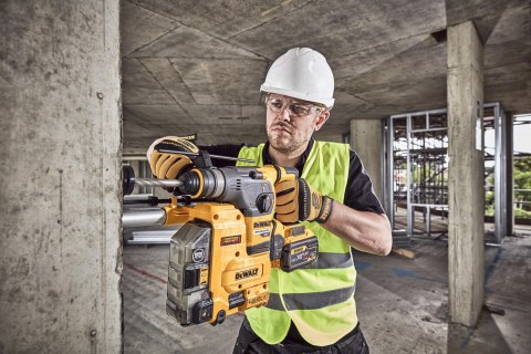 Młotowiertarka SDS+ 54V Li-Ion FlexVolt 2x9,0Ah, kufer TSTAK, + D25304DH system odsysania pyłu, DeWalt [DCH335X2-QW]