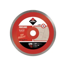 Tarcza diamentowa CPR do gresu porcelanowego, na sucho, 125/22,2mm, klasy SUPERPRO, Rubi [30973]