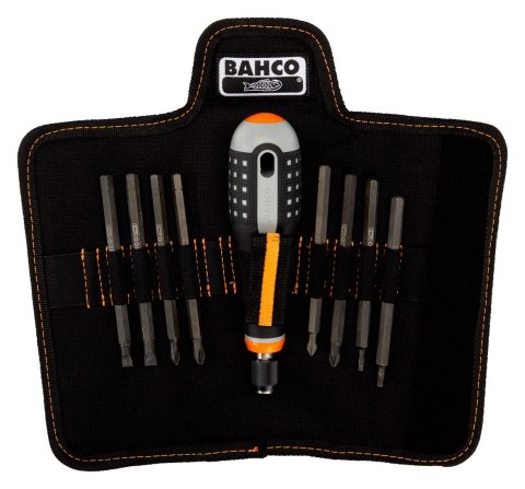 Wkrętak ERGO™ z wymiennymi grotami, Bahco [BE-8572] 9 sztuk