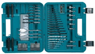 Zestaw 100 szt. akcesoriów: wierteł, bitów, nasadek, Makita [D-47248]