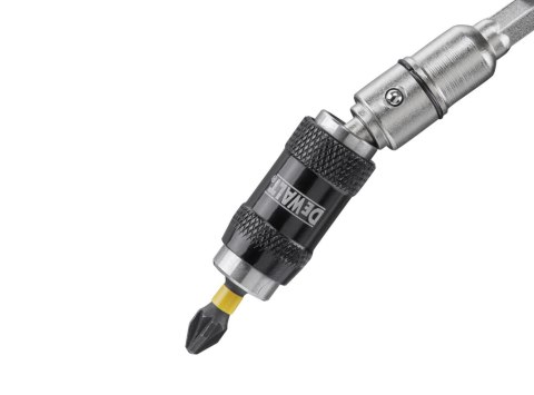 Kątowy adapter magnetyczny 1/4' + końcówka udarowa PZ2 DeWALT [DT7505-QZ]