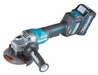 Akumulatorowa szlifierka kątowa 125mm, 40V max XGT, Makita [GA029GM201] 2x4,0Ah, włącznik spustowy, AWS