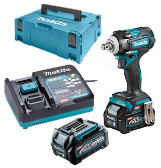 Akumulatorowy klucz udarowy 1/2", Makita [TW004GD201], 630Nm, 40V max Li-Ion, 2x2,5Ah, XGT