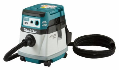 Przemysłowy odkurzacz akumulatorowy 2x18V Li-Ion, auto-start AWS Bluetooth, Makita [DVC157LZX3]