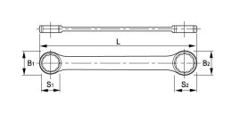 Klucz dwustronnie oczkowy metryczny 24x26mm Irimo [020201]