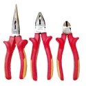 Zestaw 3 szczypiec w izolacji VDE IRIMO [601V-3-C], szczypce uniwersalne, szczypce półokrągłe, obcinaki boczne
