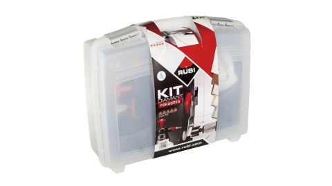 Zestaw 6 wierteł diamentowych do gresu, granitu, marmuru, serii FORAGRES, Rubi [50903]