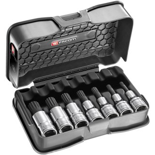 Zestaw nasadek z końcówkami XZN, 1/2", M6-M18, 7 szt. Facom [SV.J7APB]
