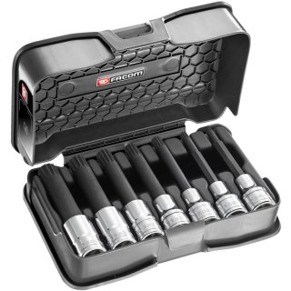 Zestaw nasadek z wydłużonymi końcówkami XZN, 1/2", M6-M18, 7 szt. Facom [SVL.J7APB]