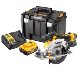 Akumulatorowa pilarka tarczowa 165mm, 2x5,0Ah, 18V XR, DeWalt [DCS565P2-QW]