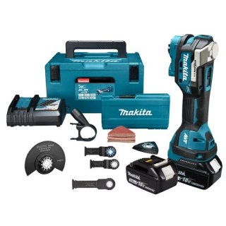 Akumulatorowe narzędzie wielofunkcyjne 18V Makita [DTM52RFJX1] 2x3,0 Ah, Li-Ion, AVT