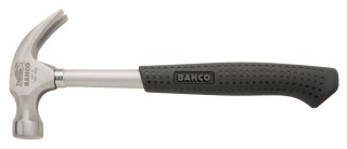 Młotek budowlany do gwoździ z trzonkiem stalowym, 230g, BAHCO [429-8]