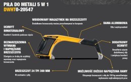 Wielofunkcyjna piła do metalu 5w1 DeWalt [DWHT0-20547]