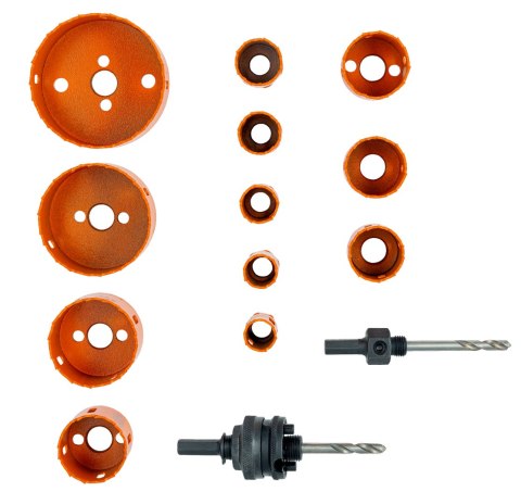 Zestaw 14szt. bimetalicznych pił otworowych do drewna i metalu Bahco [3834-PROMO-122-76]