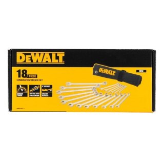 Zestaw 18szt. kluczy płasko-oczkowych DeWalt [DWMT19237-1]