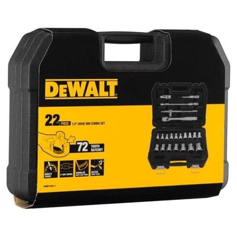 Zestaw 22 szt. nasadek 1/2" z grzechotką DeWALT [DWMT19241-1]